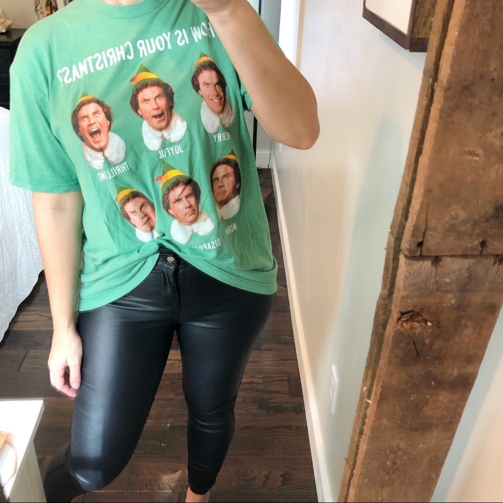 Elf XL funny graphic Will Ferrell Christmas tshirt